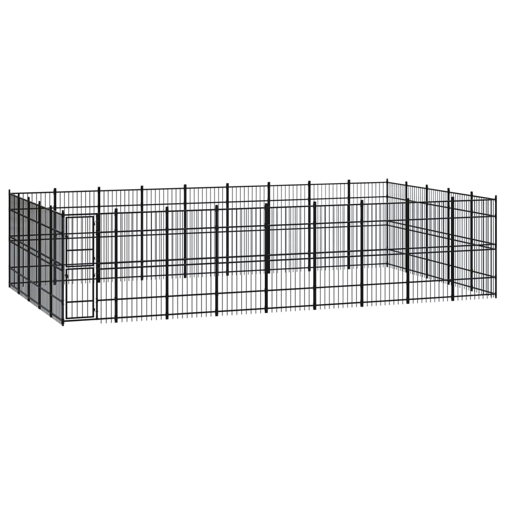 vidaXL Dog Kennel 8.29 m² Steel