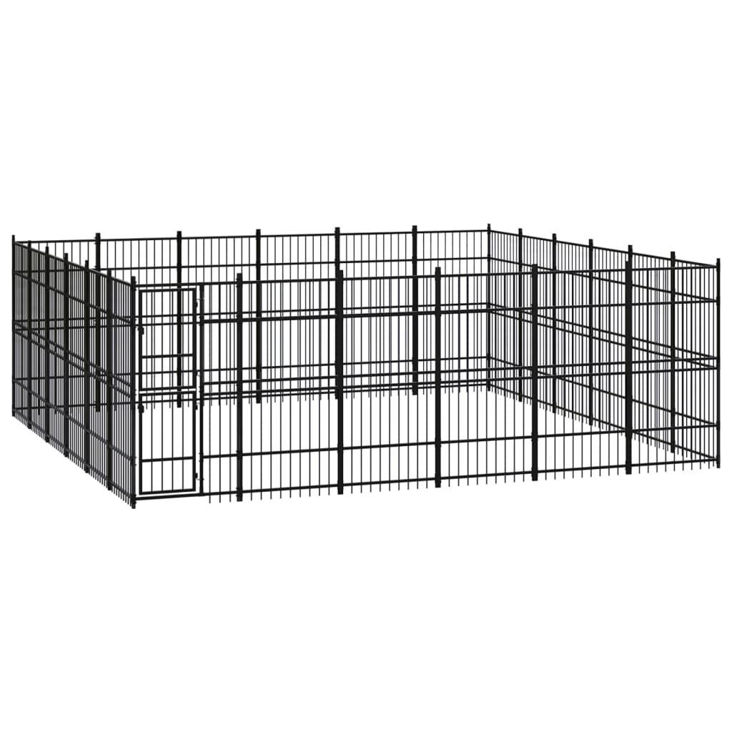 vidaXL Dog Kennel 8.29 m² Steel