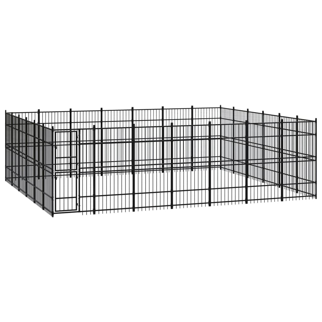 vidaXL Dog Kennel 8.29 m² Steel