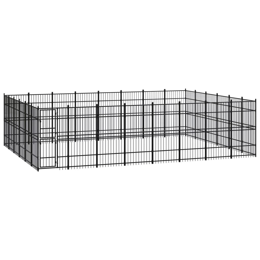 vidaXL Dog Kennel 8.29 m² Steel