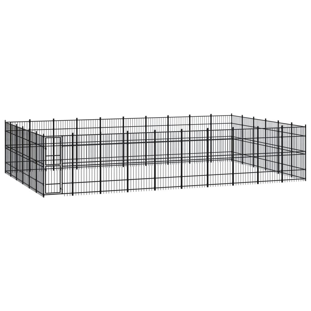 vidaXL Dog Kennel 8.29 m² Steel