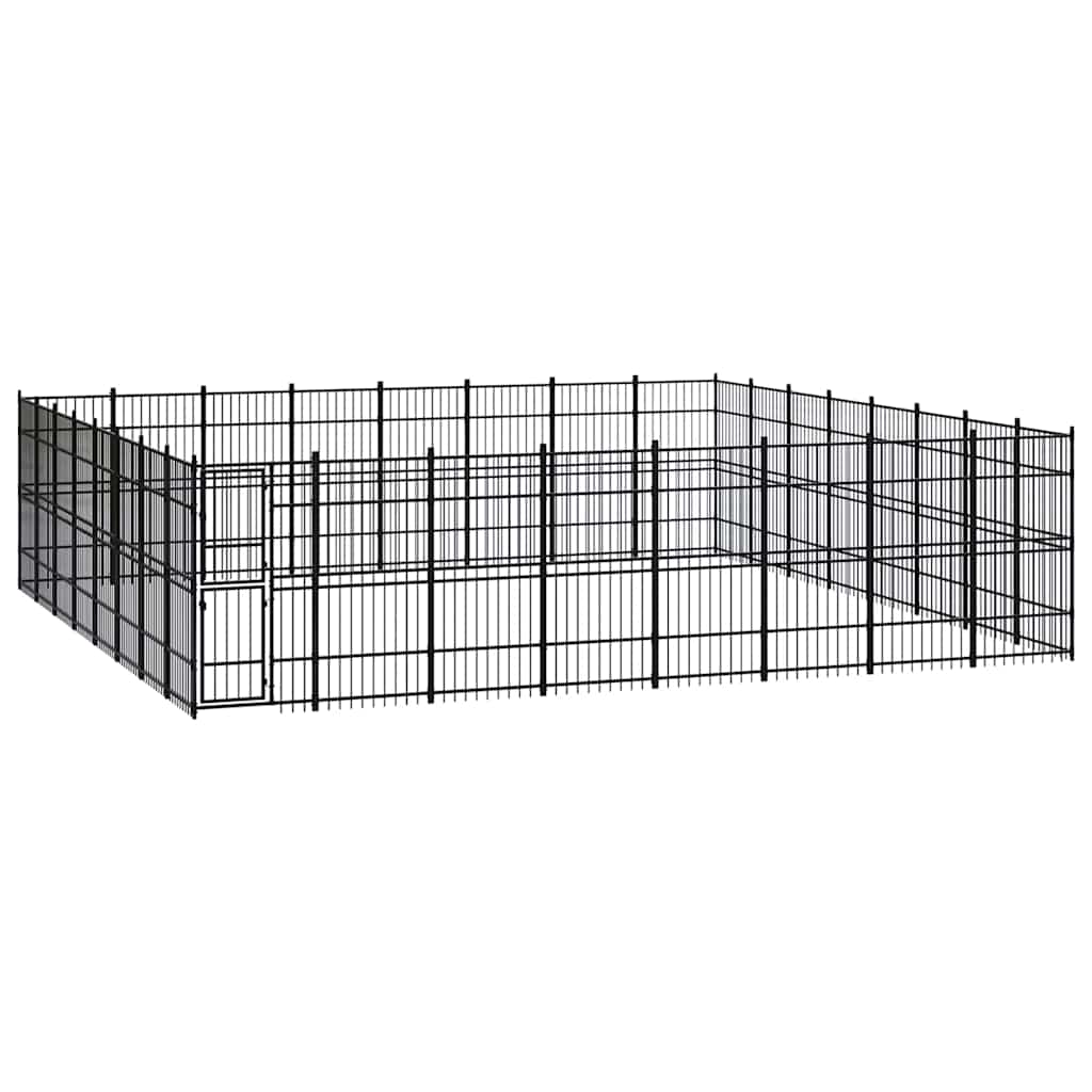 vidaXL Dog Kennel 8.29 m² Steel