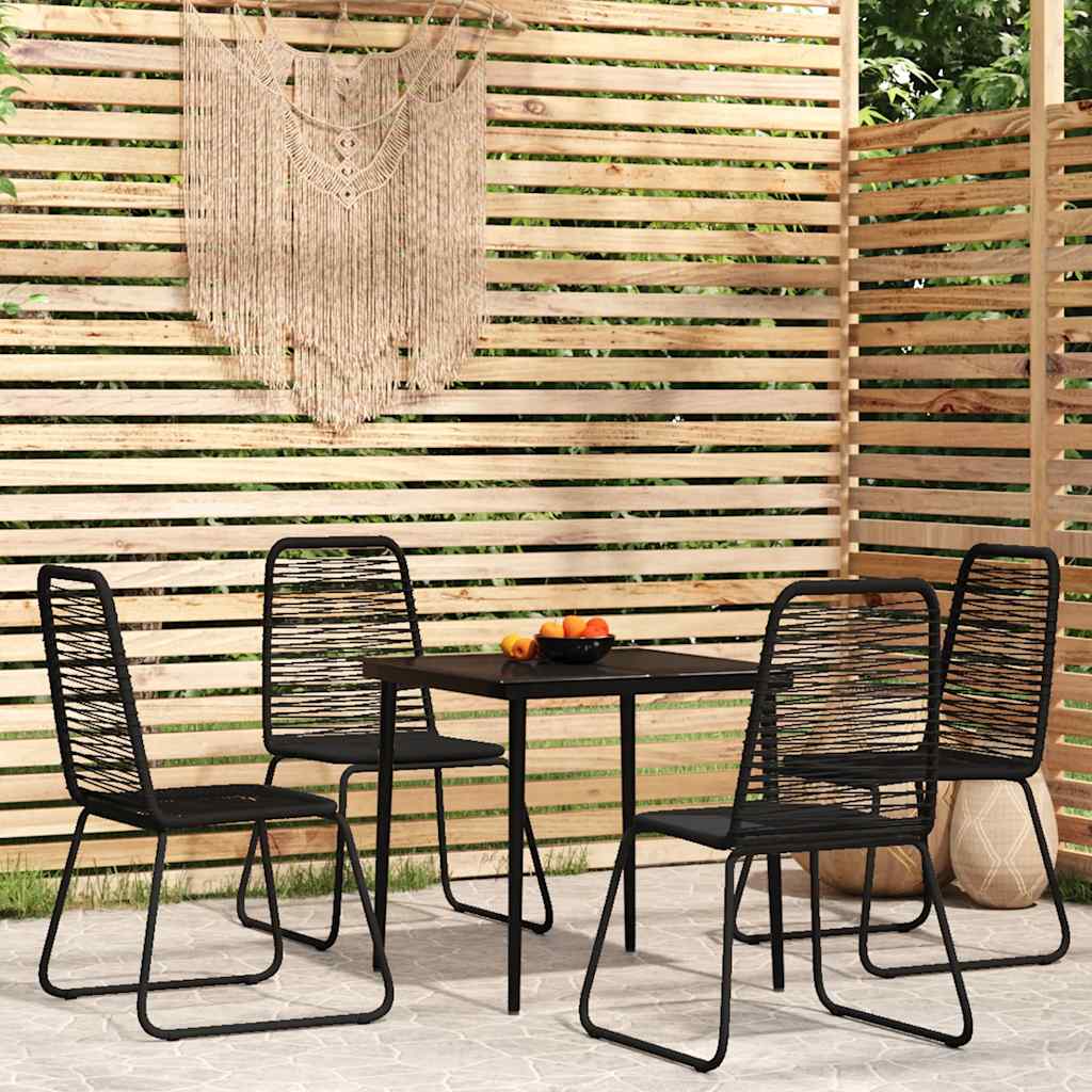 vidaXL 3-delige Tuinset zwart