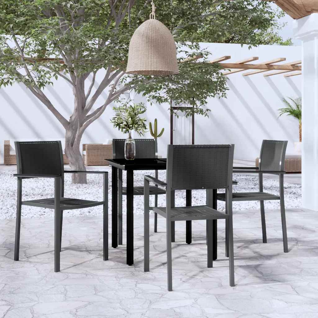 vidaXL 5-delige Tuinset wit