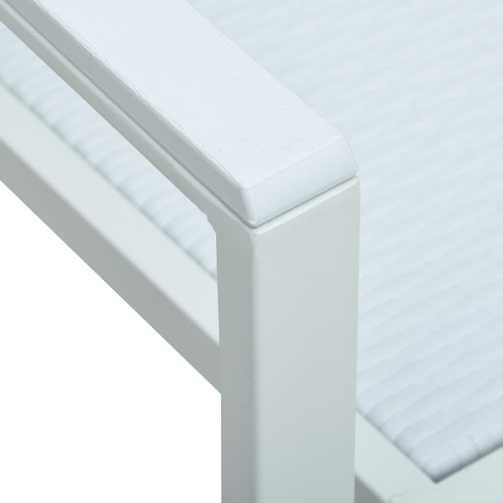 vidaXL 5-delige Tuinset wit