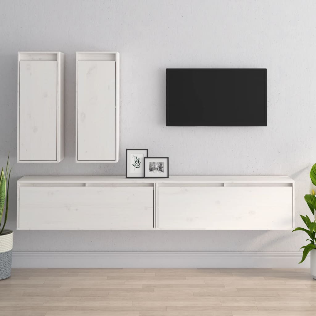 vidaXL Tv-meubelen 4 st massief grenenhout