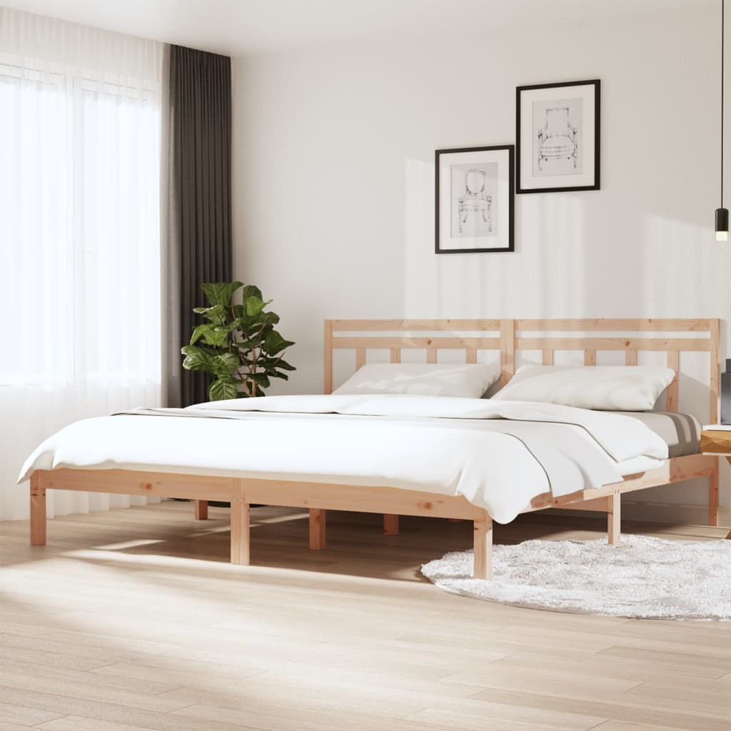 vidaXL Bedframe massief hout 75x190 cm