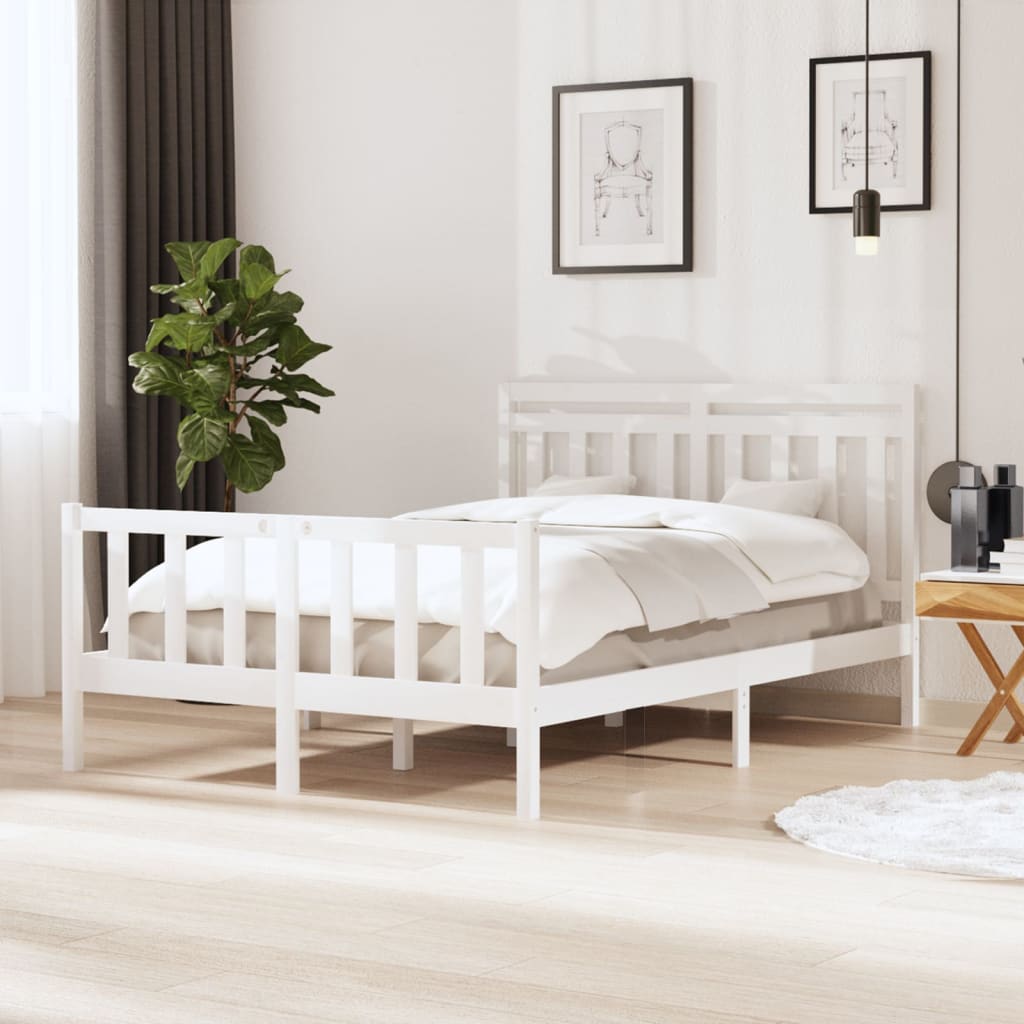 vidaXL Bedframe massief hout 75x190 cm
