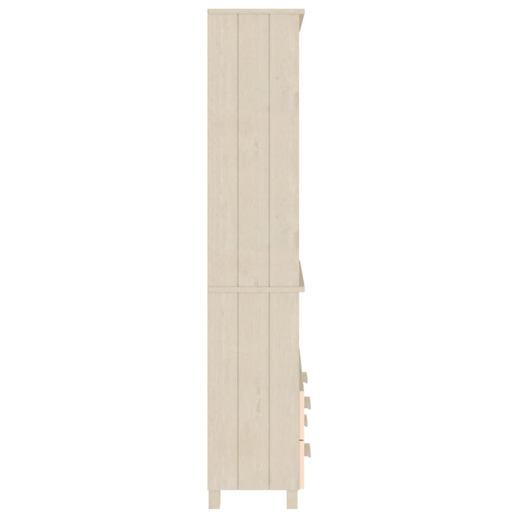vidaXL Tall cabinet HAMAR solid pine honey brown