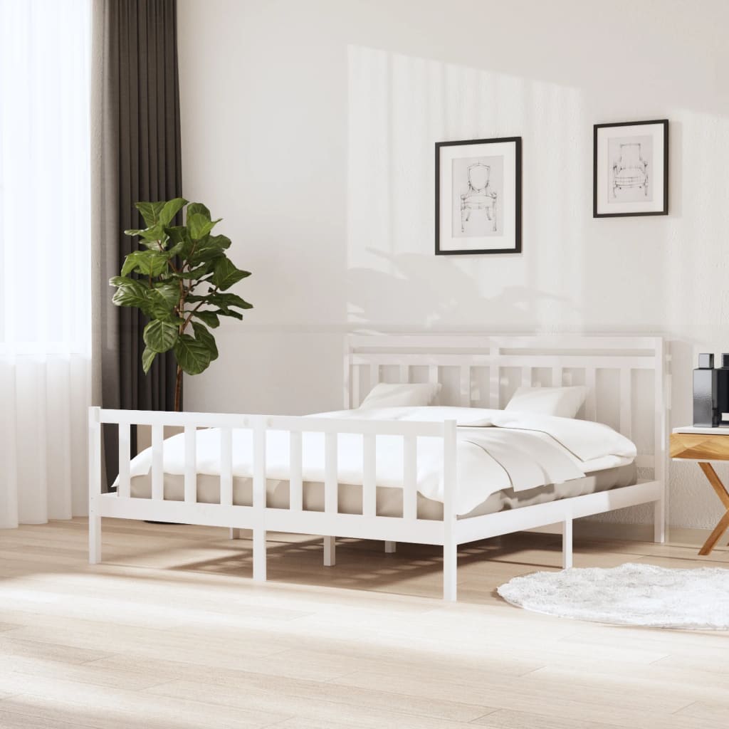 vidaXL Bedframe massief hout 75x190 cm