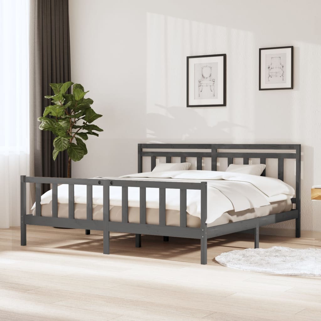 vidaXL Bedframe massief hout 75x190 cm