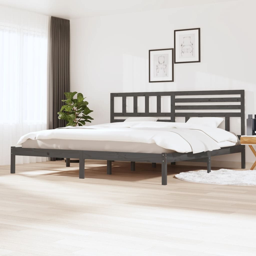 vidaXL Bedframe massief grenenhout 75x190 cm