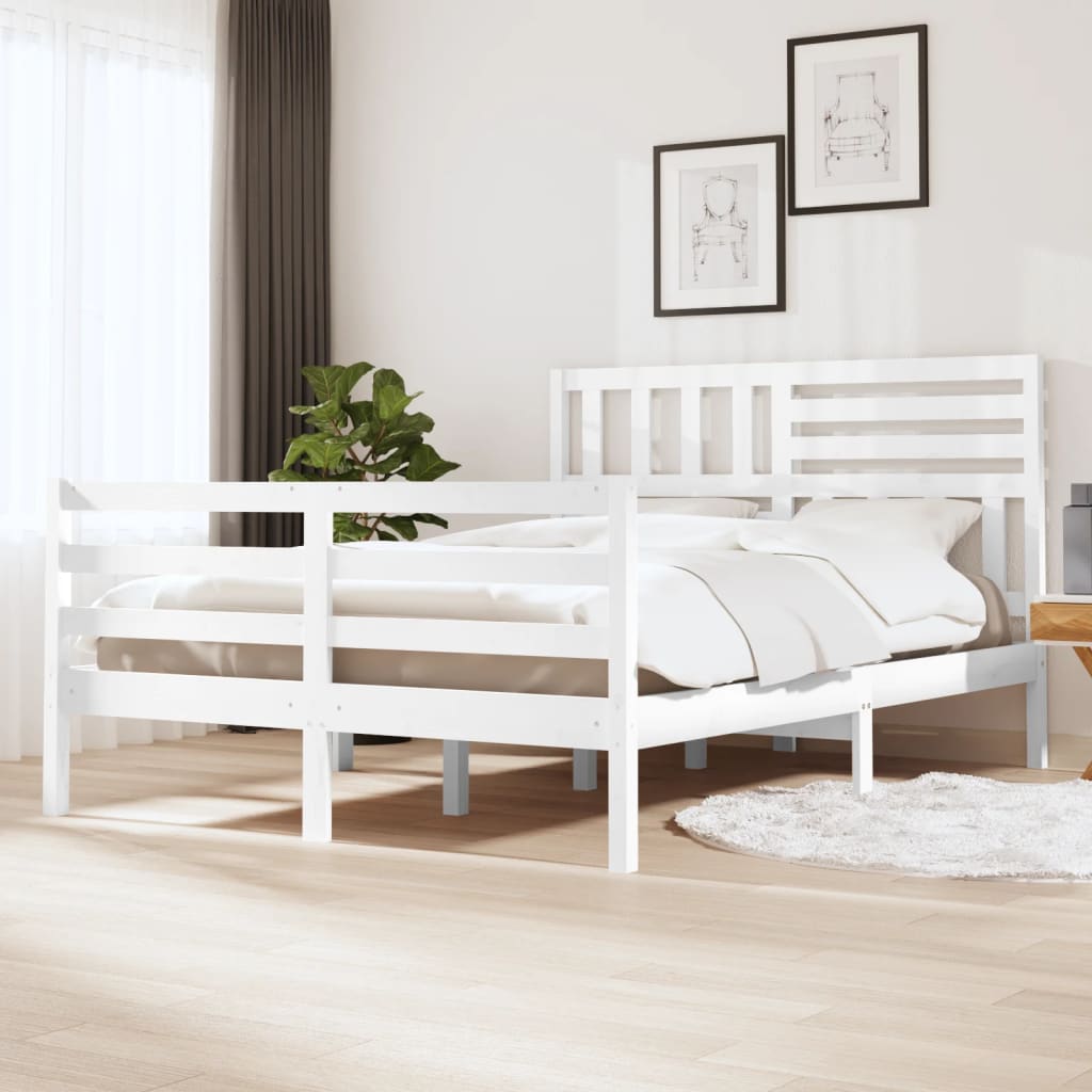 vidaXL Bedframe massief hout 75x190 cm