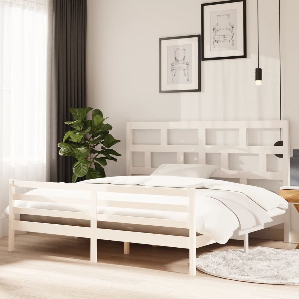 vidaXL Bedframe massief grenenhout 100x200 cm