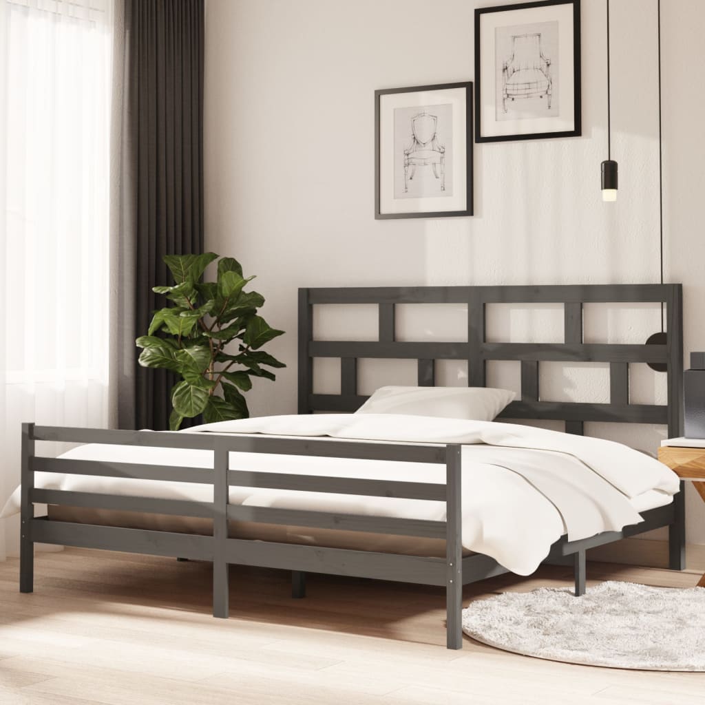 vidaXL Bedframe massief grenenhout 100x200 cm