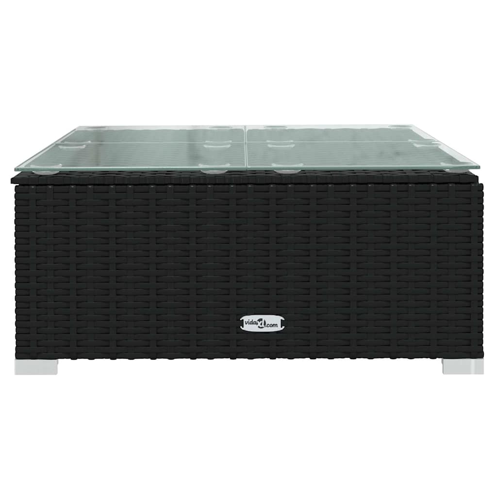 vidaXL 5-delige Loungeset met kussens poly rattan bruin