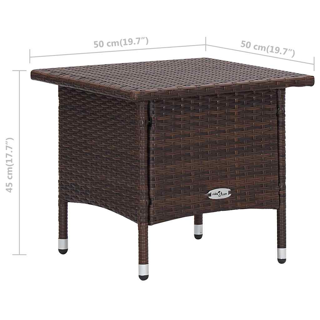 vidaXL 2-delige Loungeset met kussens poly rattan zwart