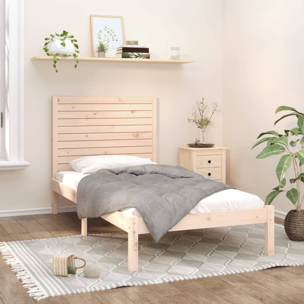 vidaXL Cadre de lit massif hout 75x190 cm