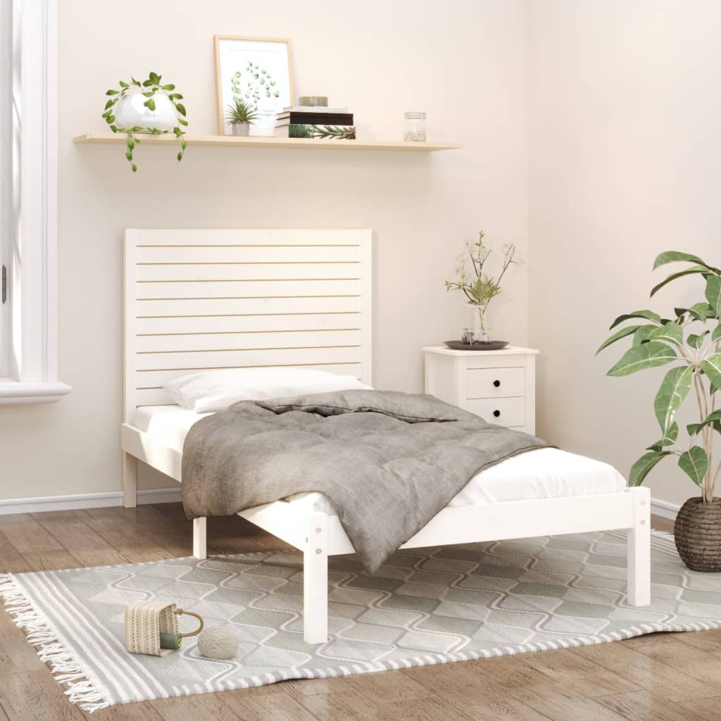 vidaXL Cadre de lit massif hout 75x190 cm