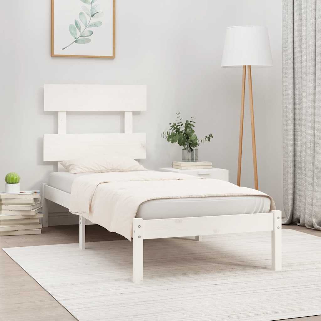 vidaXL Bedframe massief hout 75x190 cm