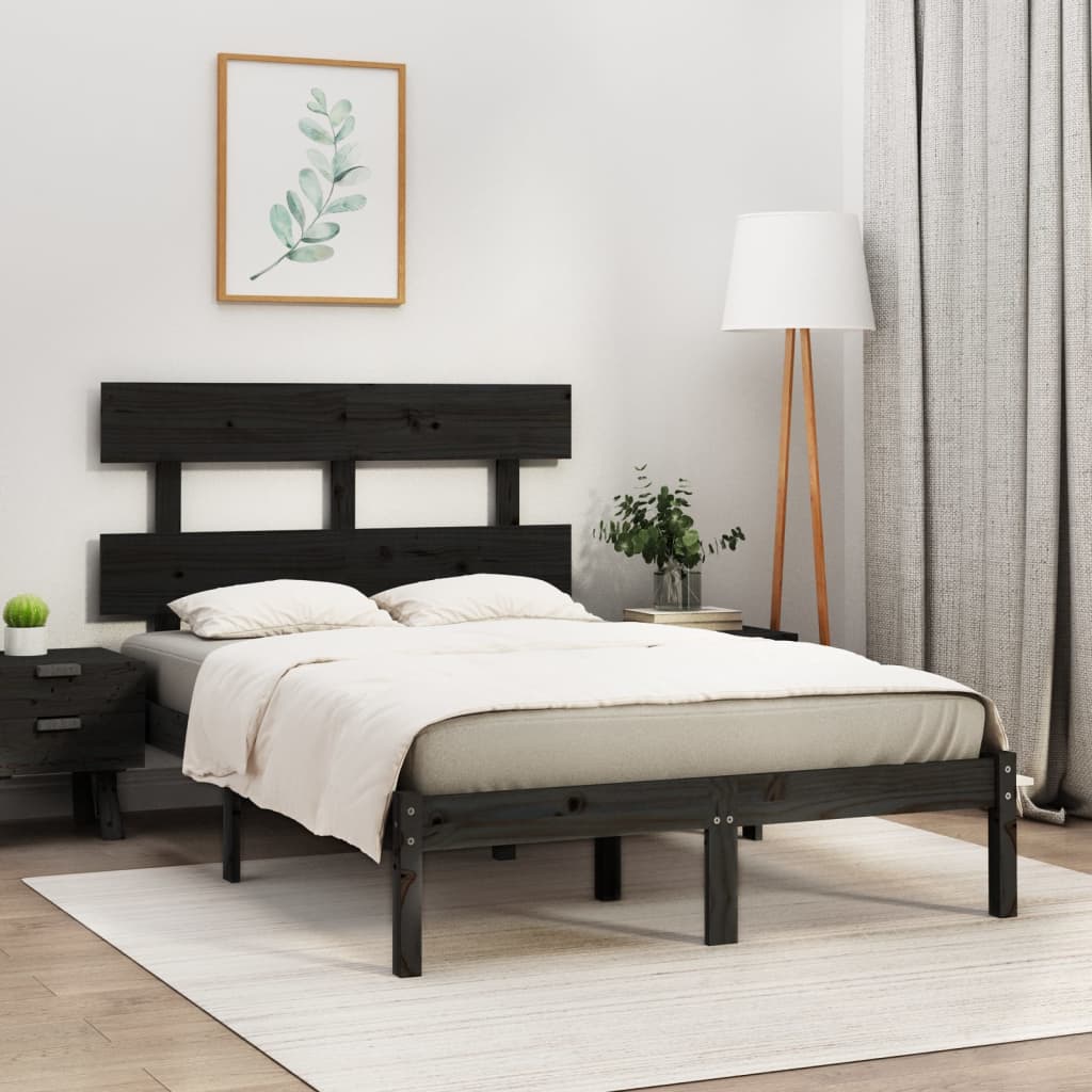 vidaXL Bedframe massief hout 75x190 cm