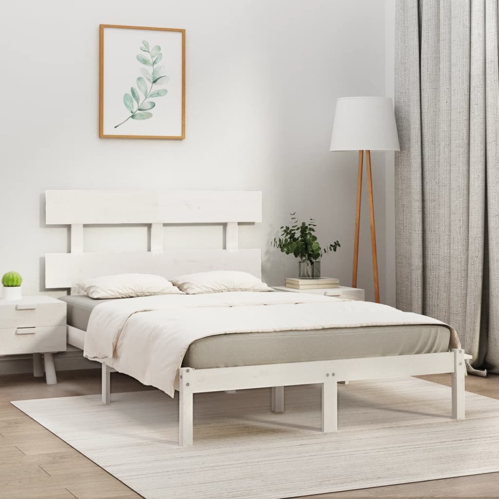 vidaXL Bedframe massief hout 75x190 cm