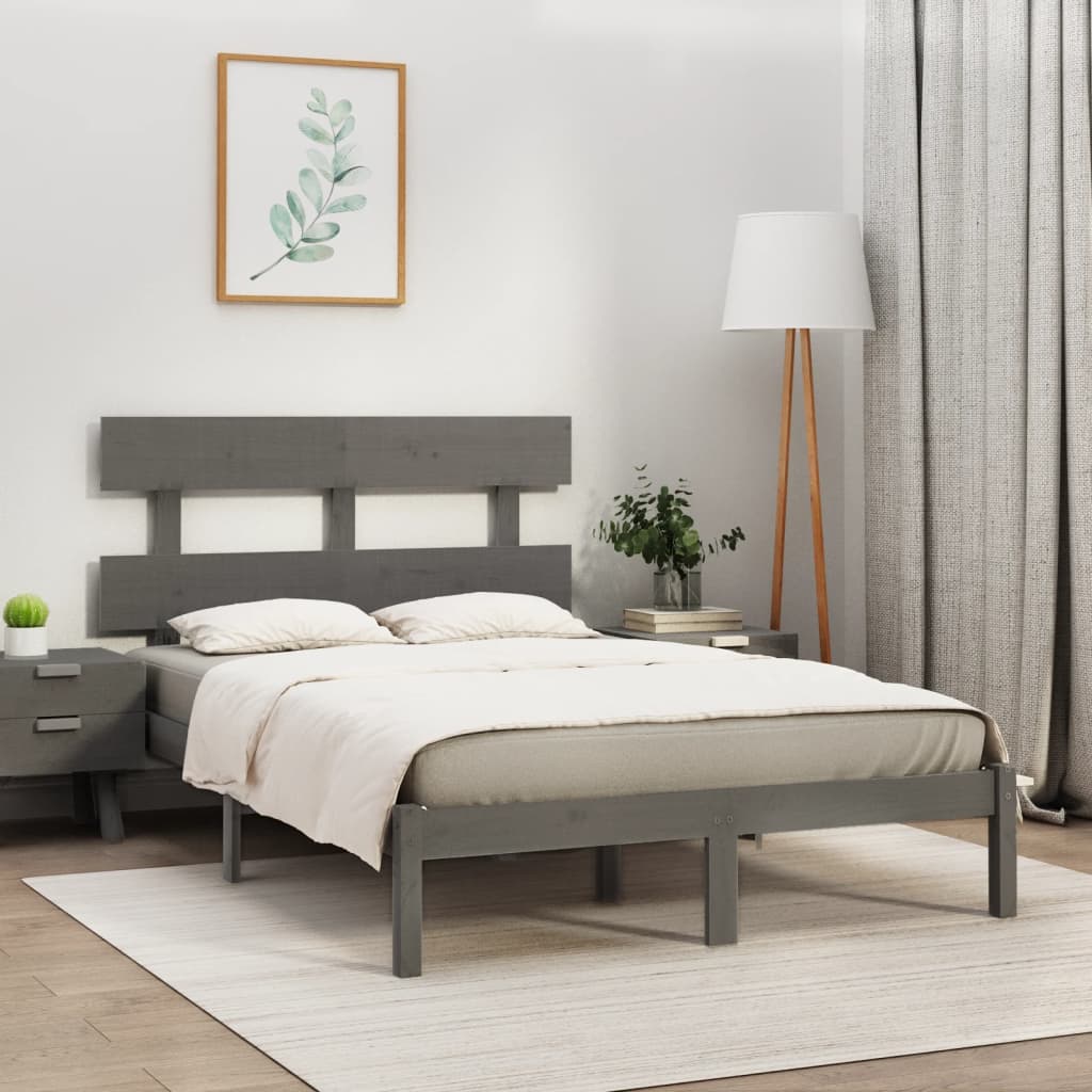 vidaXL Bedframe massief hout 75x190 cm