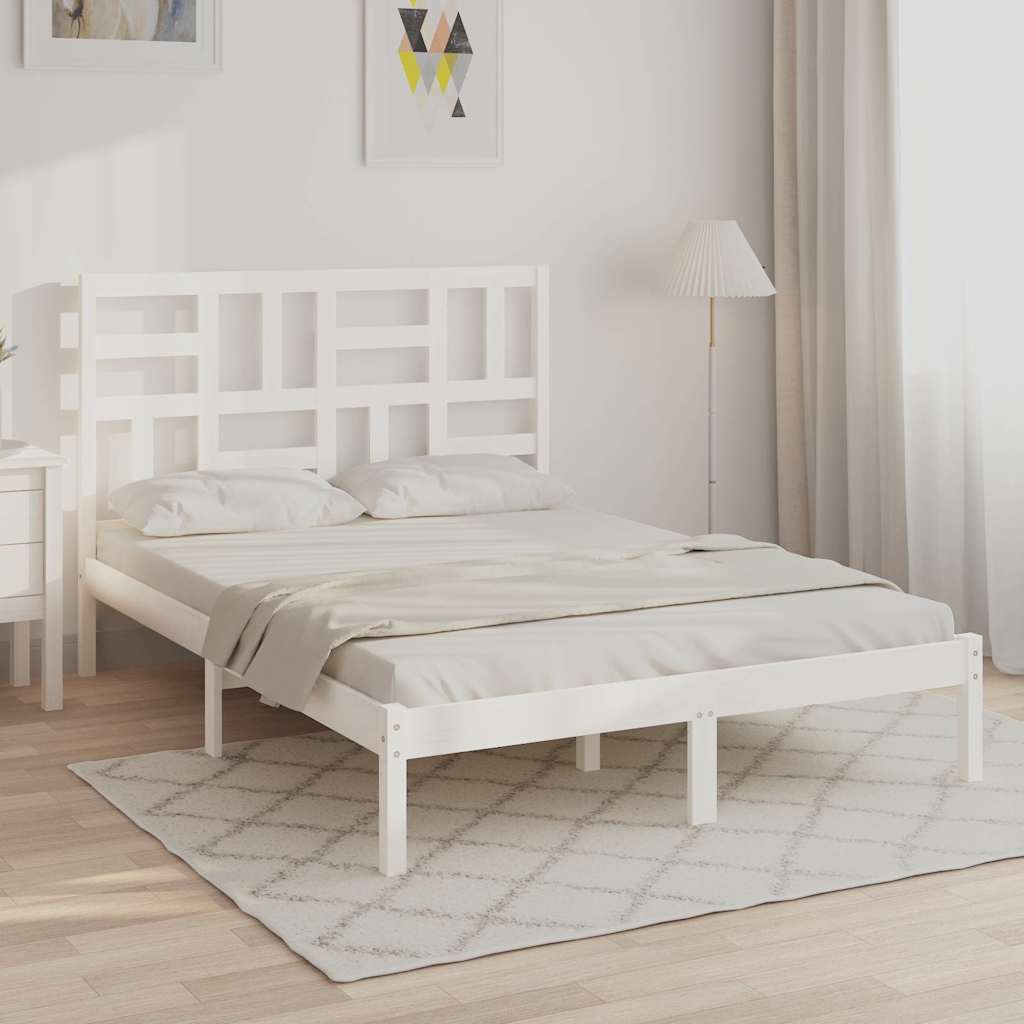 vidaXL Bed Frame Solid Wood 75x190 cm