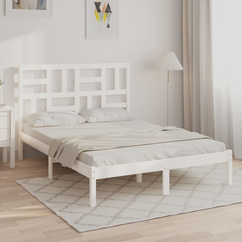 vidaXL Bed Frame Solid Wood 75x190 cm