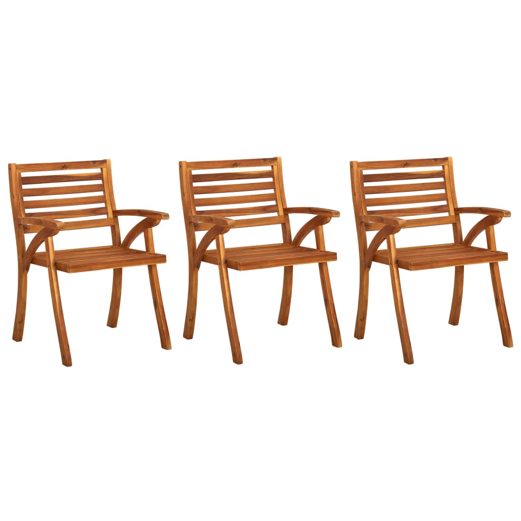 vidaXL Garden Chairs 6 pcs Solid Acacia Wood