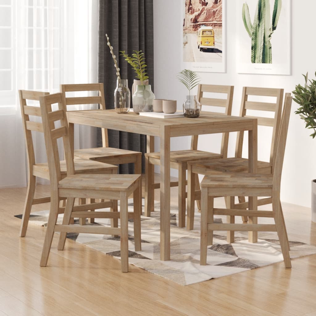 vidaXL 5-piece Dining Set Solid Acacia Wood