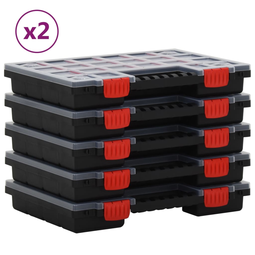 vidaXL Assortimentsdozen 5 st 34,5x25x5 cm polypropeen
