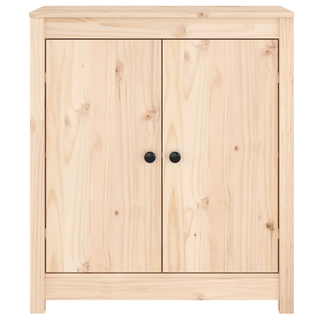 vidaXL Dressoirs 2 st 70x35x80 cm massief grenenhout grijs