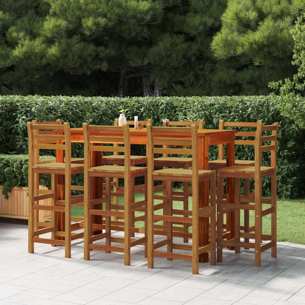 vidaXL 5-delige Tuinbarset massief acaciahout