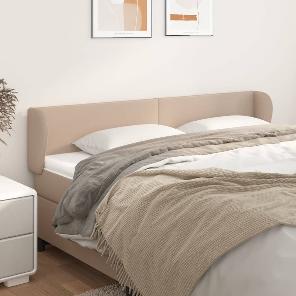 vidaXL Headboard with Edges 83x23x78/88 cm Faux Leather Black