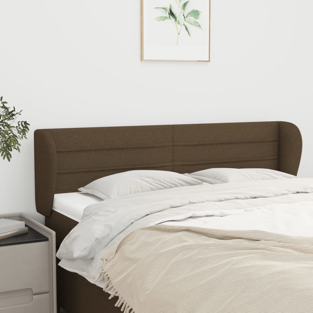 vidaXL Hoofdbord met randen 83x23x78/88 cm stof lichtgrijs