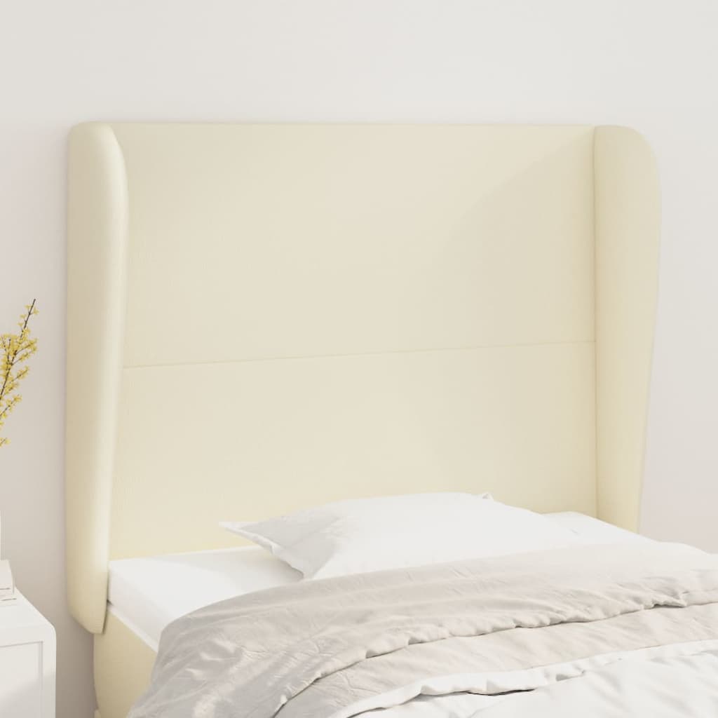 vidaXL Headboard with Edges 83x23x78/88 cm Faux Leather Black