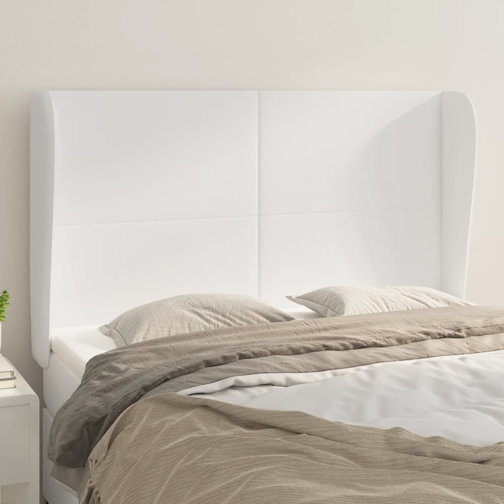 vidaXL Headboard with Edges 83x23x78/88 cm Faux Leather Black