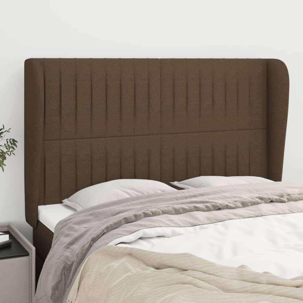 vidaXL Hoofdbord met randen 83x23x78/88 cm stof lichtgrijs