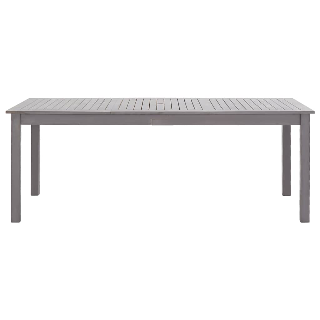 vidaXL Tuintafel 140x80x74 cm massief acaciahout greywash