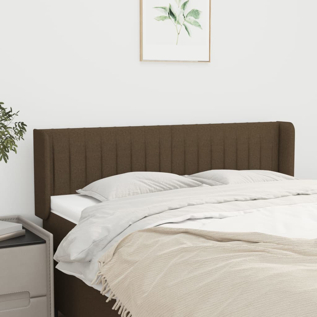vidaXL Hoofdbord met randen 83x16x78/88 cm stof lichtgrijs