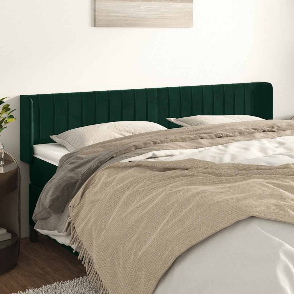 vidaXL Hoofdbord met randen 83x16x78/88 cm fluweel lichtgrijs