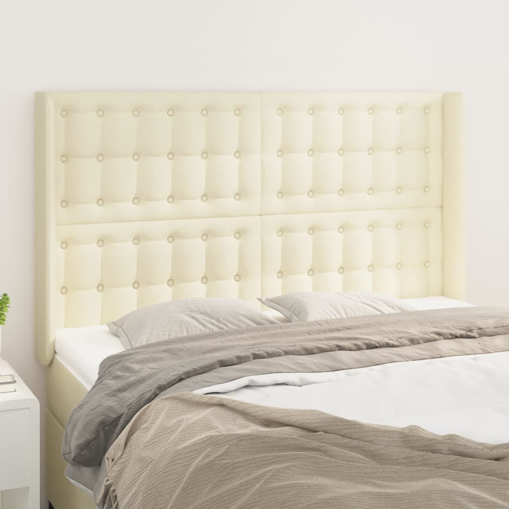 vidaXL Hoofdbord met randen 83x16x78/88 cm kunstleer zwart