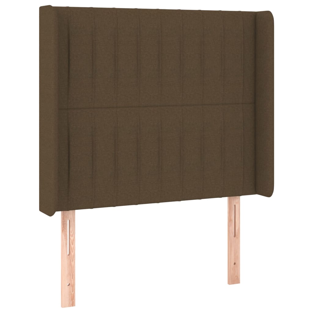 vidaXL Hoofdbord met randen 83x16x78/88 cm stof lichtgrijs