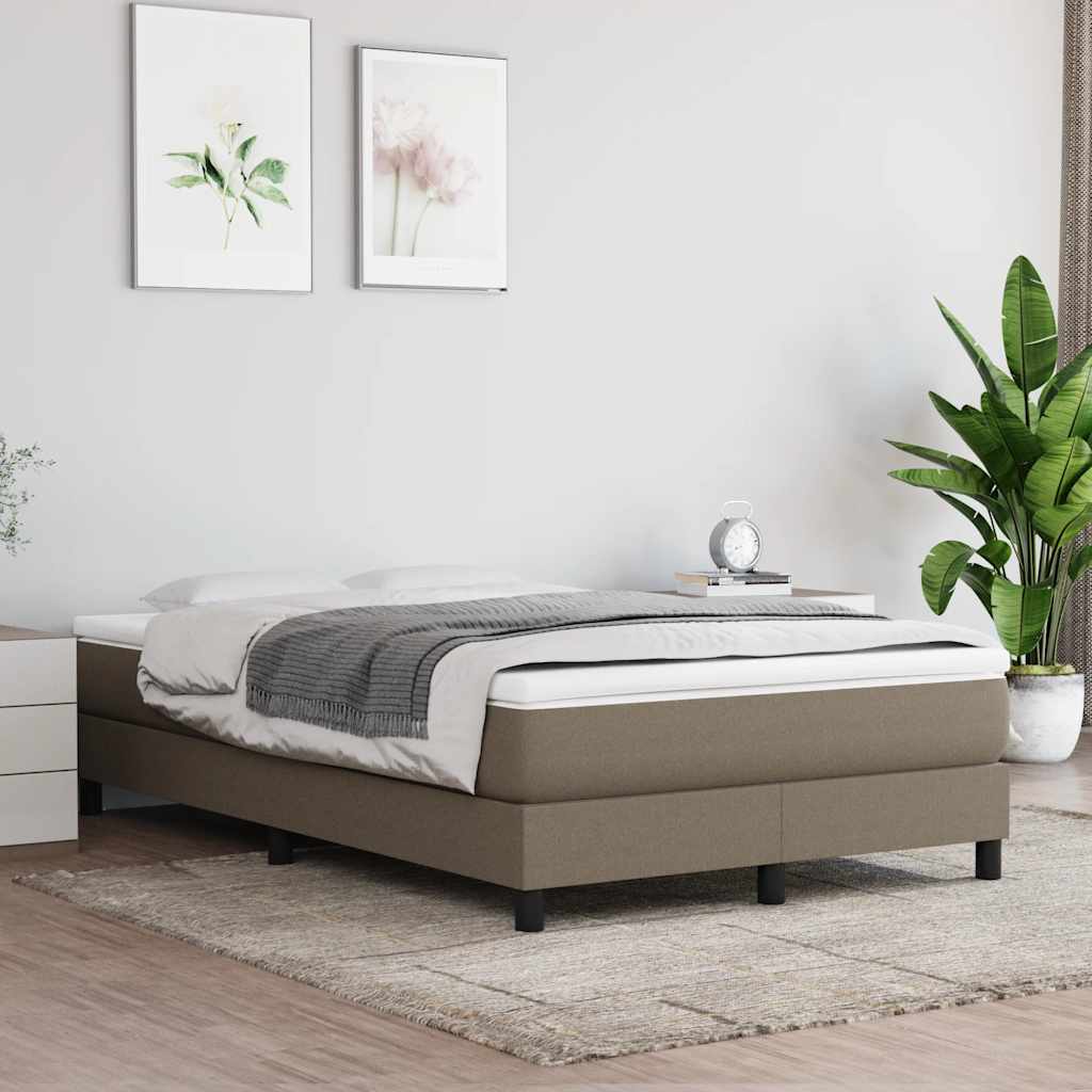 vidaXL Boxspring bed 80x200 cm stof lichtgrijs