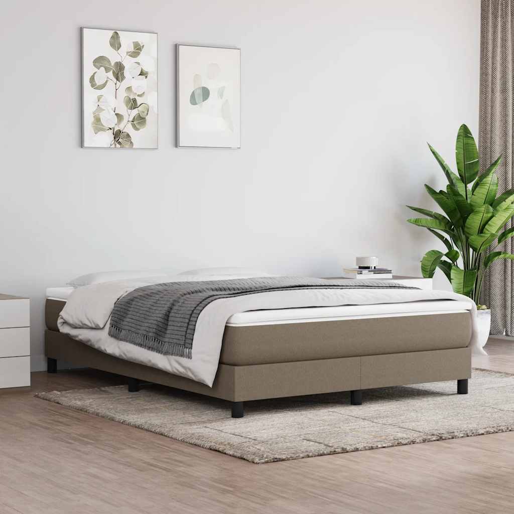 vidaXL Boxspring bed 80x200 cm stof lichtgrijs