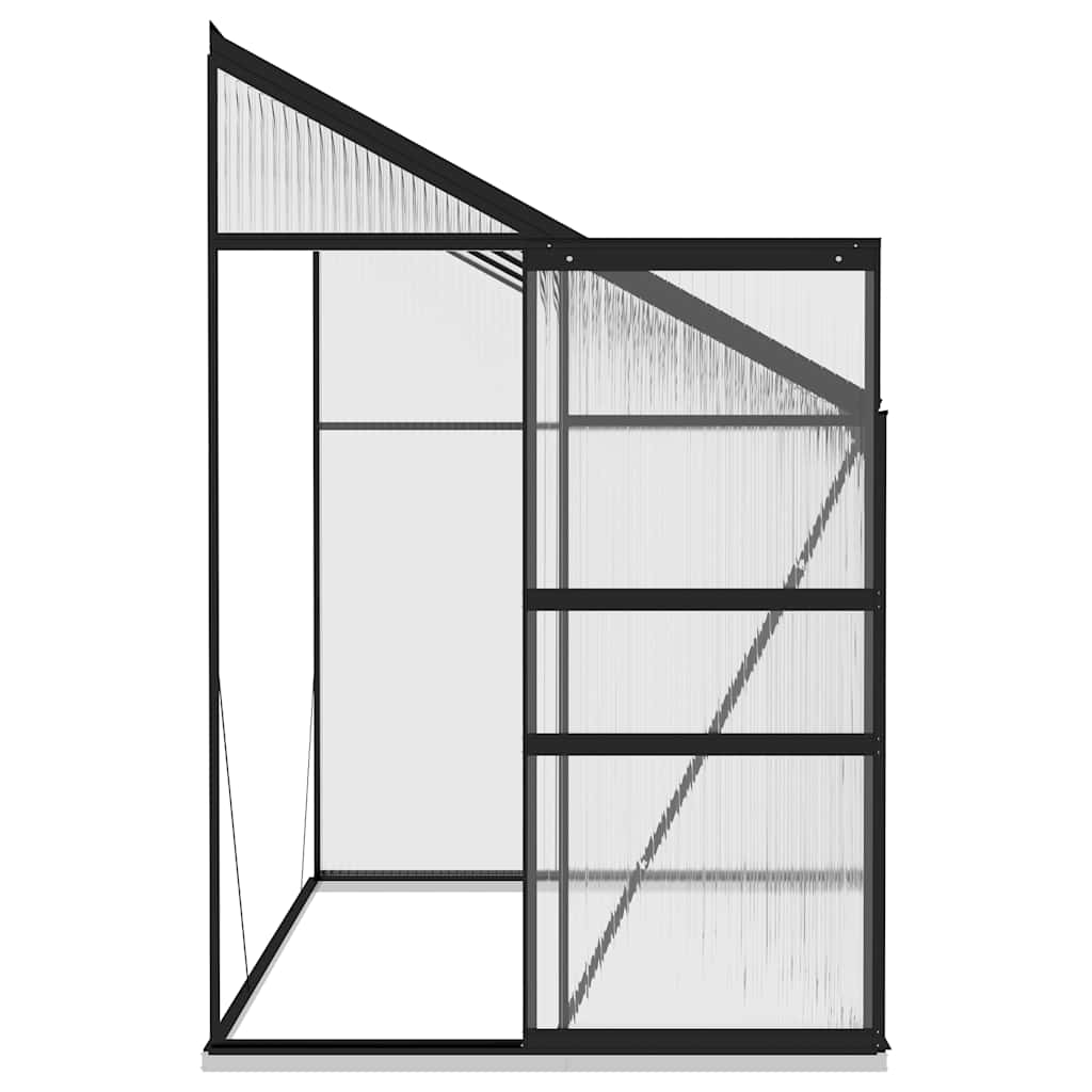 vidaXL Tuinkas 3,97 m³ aluminium antracietkleurig