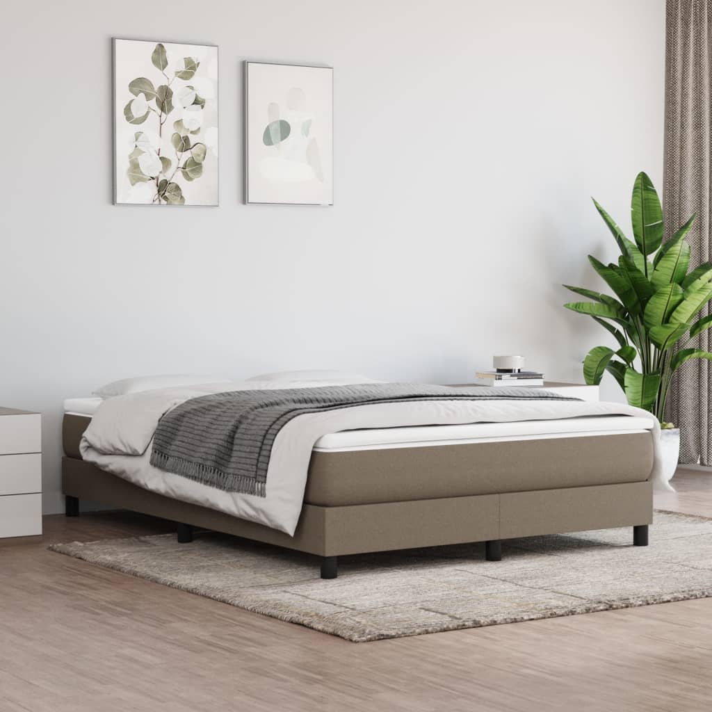 vidaXL Boxspring bed 80x200 cm stof lichtgrijs
