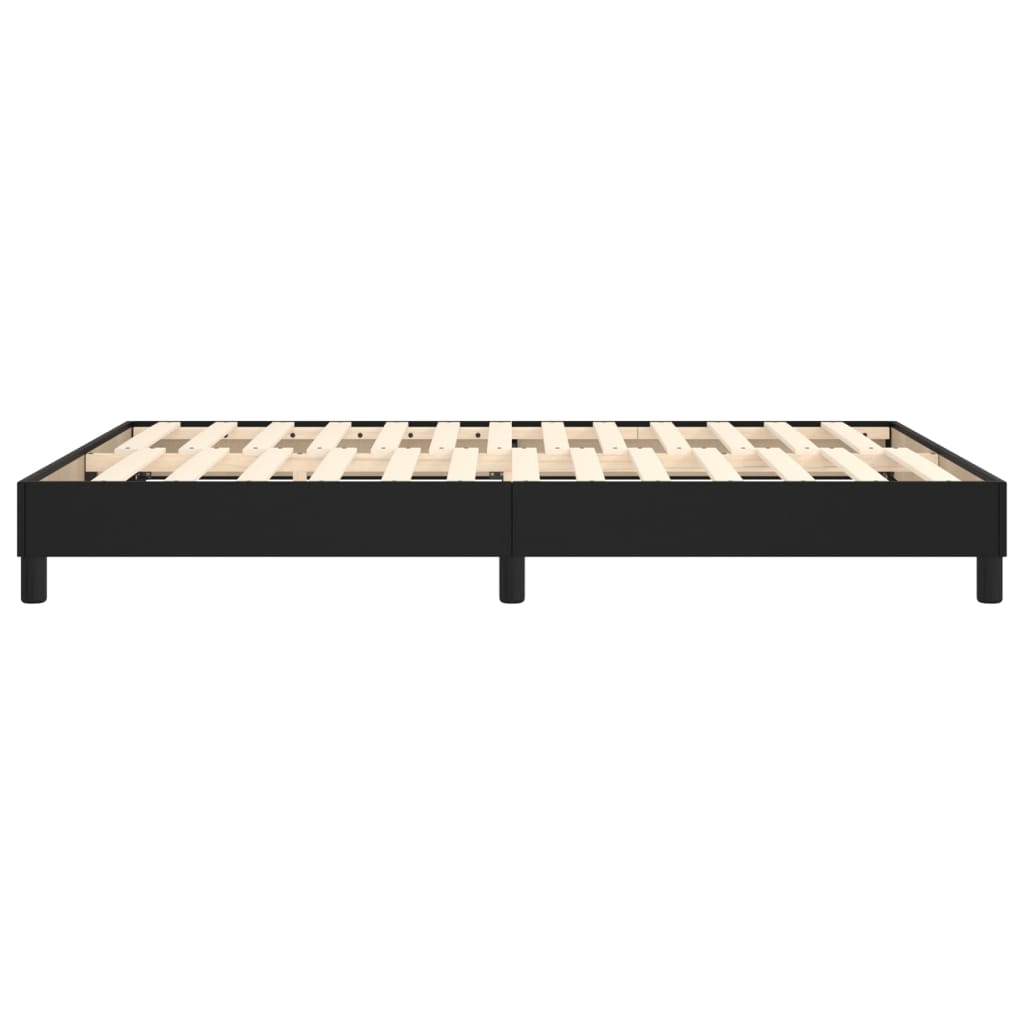 vidaXL Boxspring bed kunstleer zwart 80x200 cm