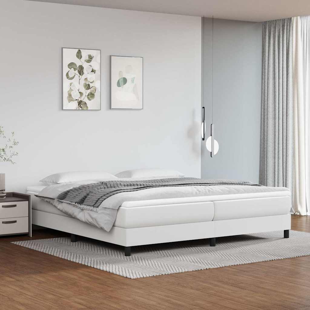 vidaXL Boxspring bed kunstleer zwart 80x200 cm